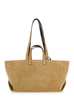 A.P.C. Le Drummer Suede And Smooth Leather Tote - Beige - Thumbnail 2