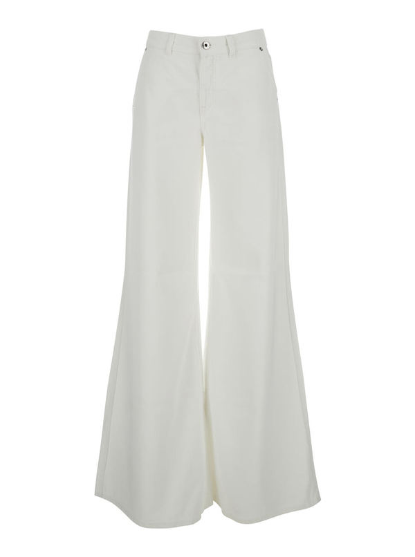 Blumarine Denim Flare Pant Jeans - White