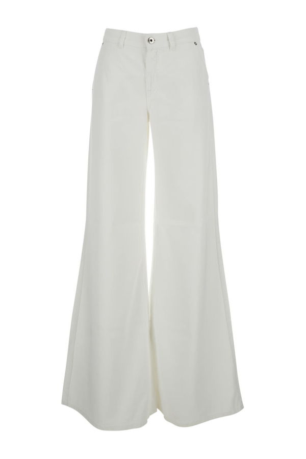 Blumarine Denim Flare Pant Jeans - White