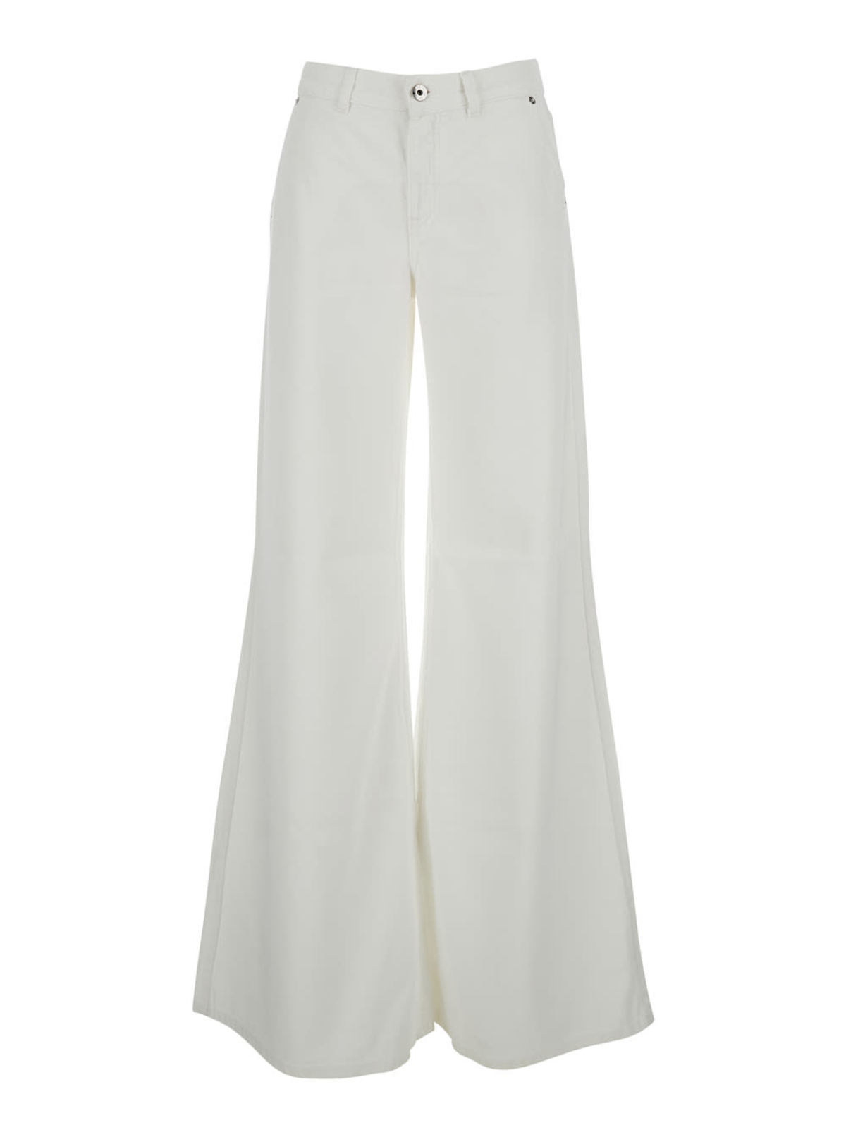 Blumarine Denim Flare Pant Jeans - White - Image 1 of 3