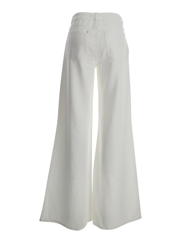 Blumarine Denim Flare Pant Jeans - White