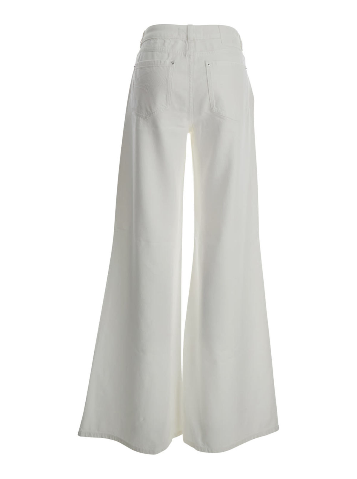 Blumarine Denim Flare Pant Jeans - White - Image 2 of 3