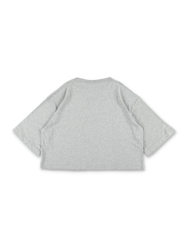 KIDS Marni Girls Cropped T-Shirt - Gray