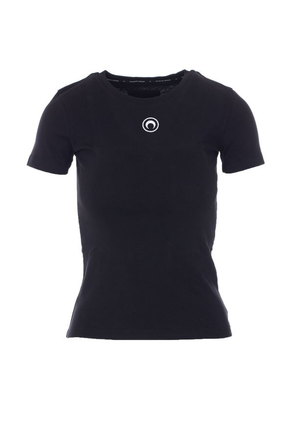 MARINE SERRE Moon Logo Baby Fit T-Shirt - Black