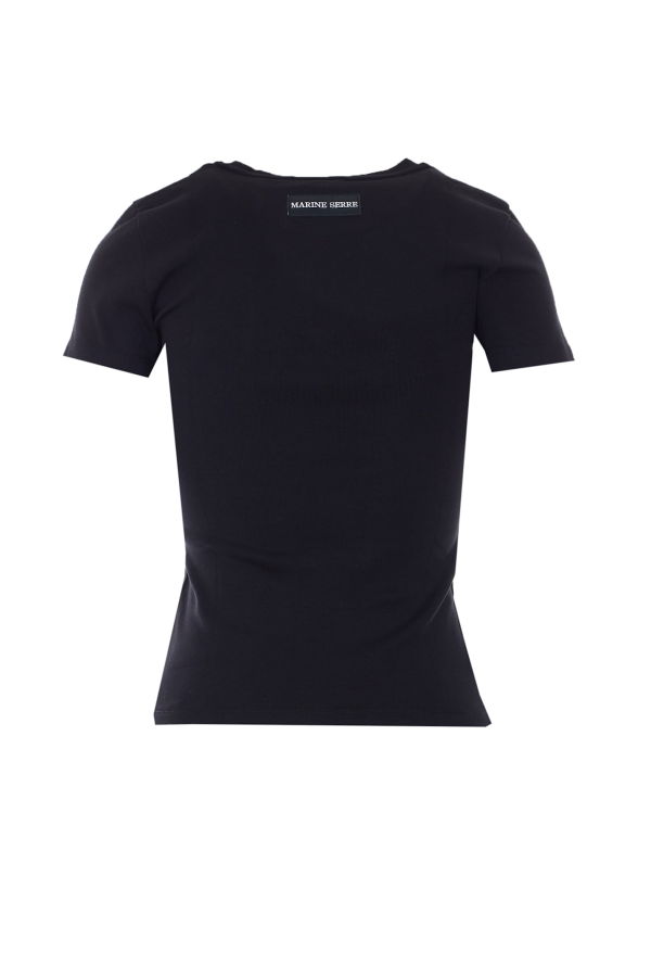 MARINE SERRE Moon Logo Baby Fit T-Shirt - Black