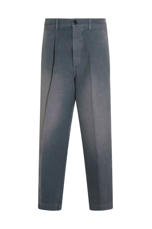 Marni Light Blue Cotton Pant