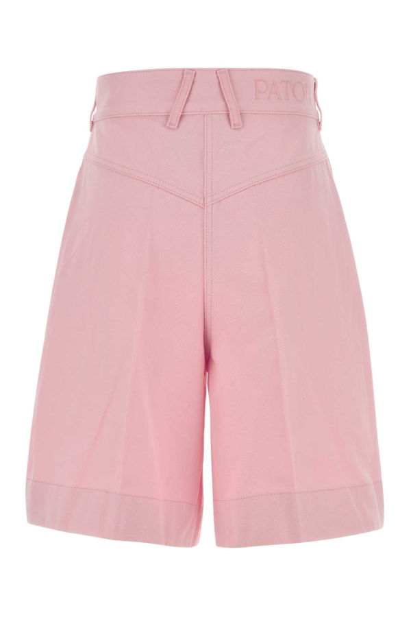 Patou Pink Cotton Bermuda Shorts - Pink