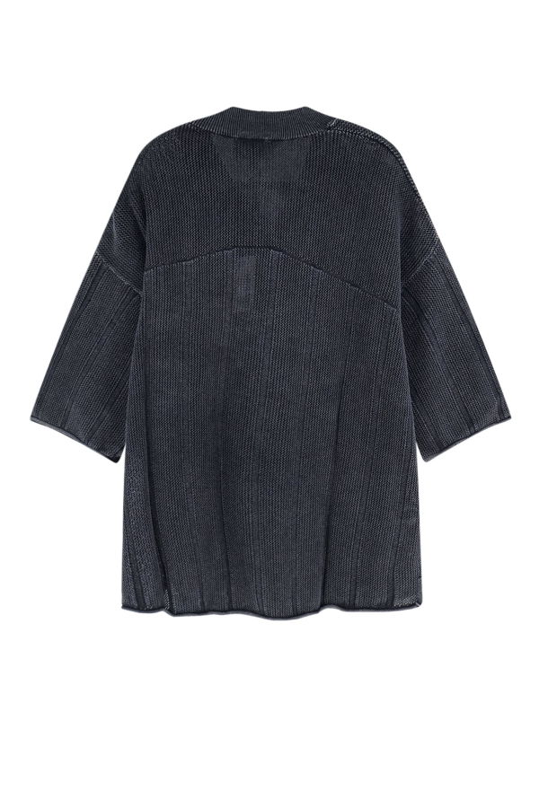 Represent Cotton Sweater With Logo Patch On The Bottom - Vintage Grey