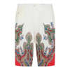Etro Multicolor Linen Shorts - Red - Thumbnail 1