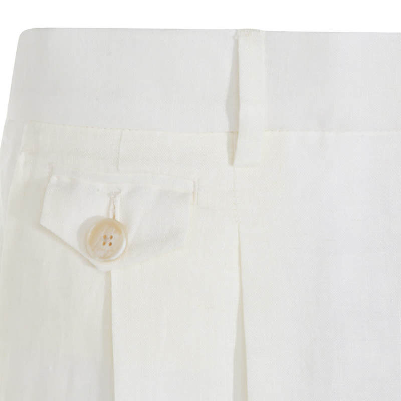 Etro Multicolor Linen Shorts - Red