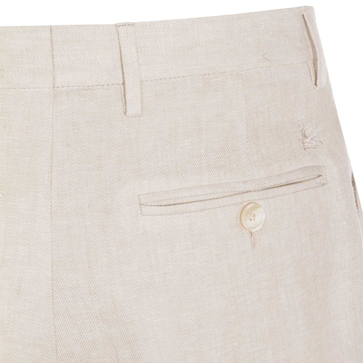 Etro Linen Pants - Light Sand - Image 4 of 4