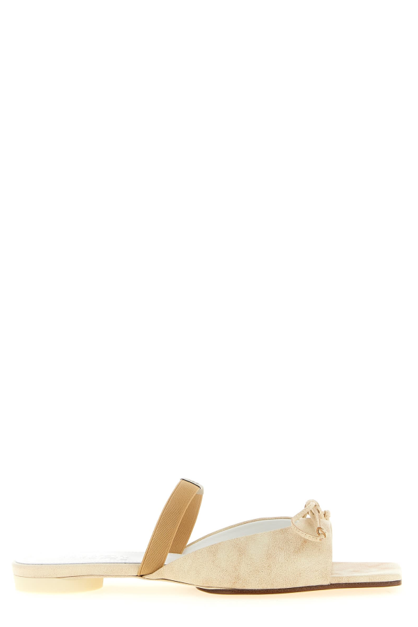 MM6 Maison Margiela Squared Toe Sandals - Beige