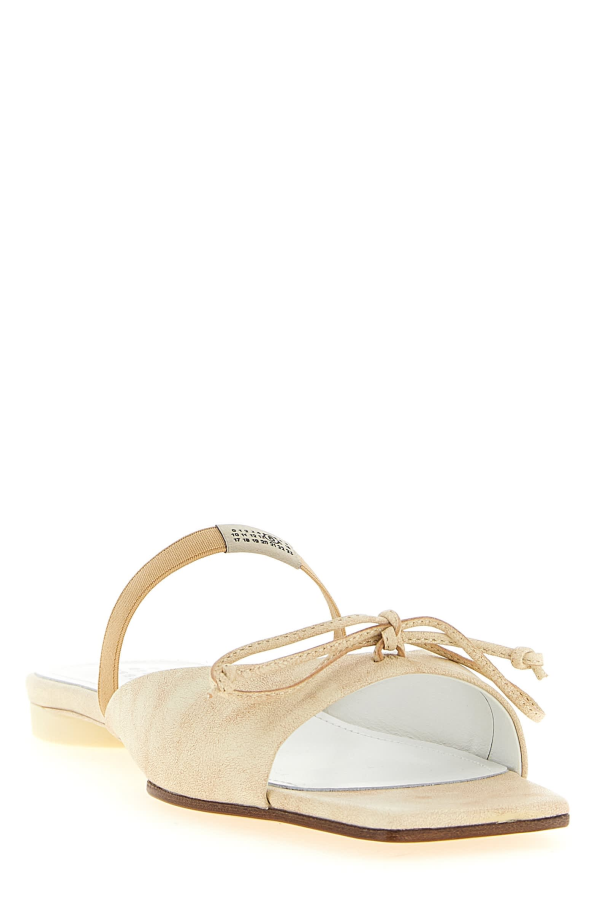 MM6 Maison Margiela Squared Toe Sandals - Beige