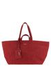 A.P.C. Le Drummer Toile Large Shopping Bag Tote - Red - Thumbnail 1