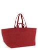 A.P.C. Le Drummer Toile Large Shopping Bag Tote - Red - Thumbnail 2