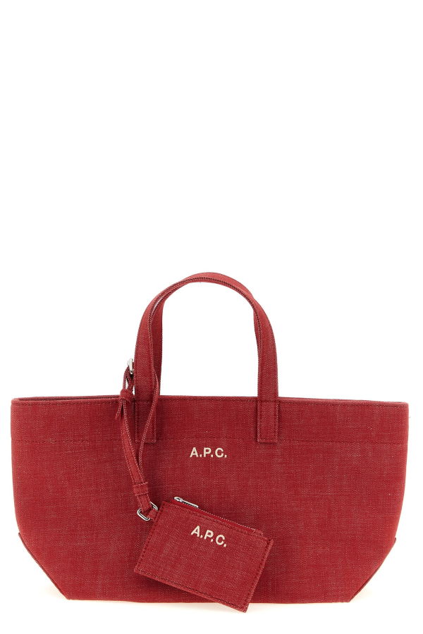 A.P.C. Le Drummer Toile Small Tote Bag - Red