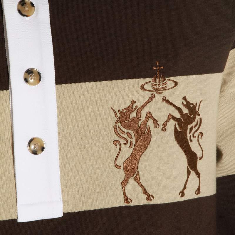 Vivienne Westwood Cotton Polo Shirt - STONE-BROWN