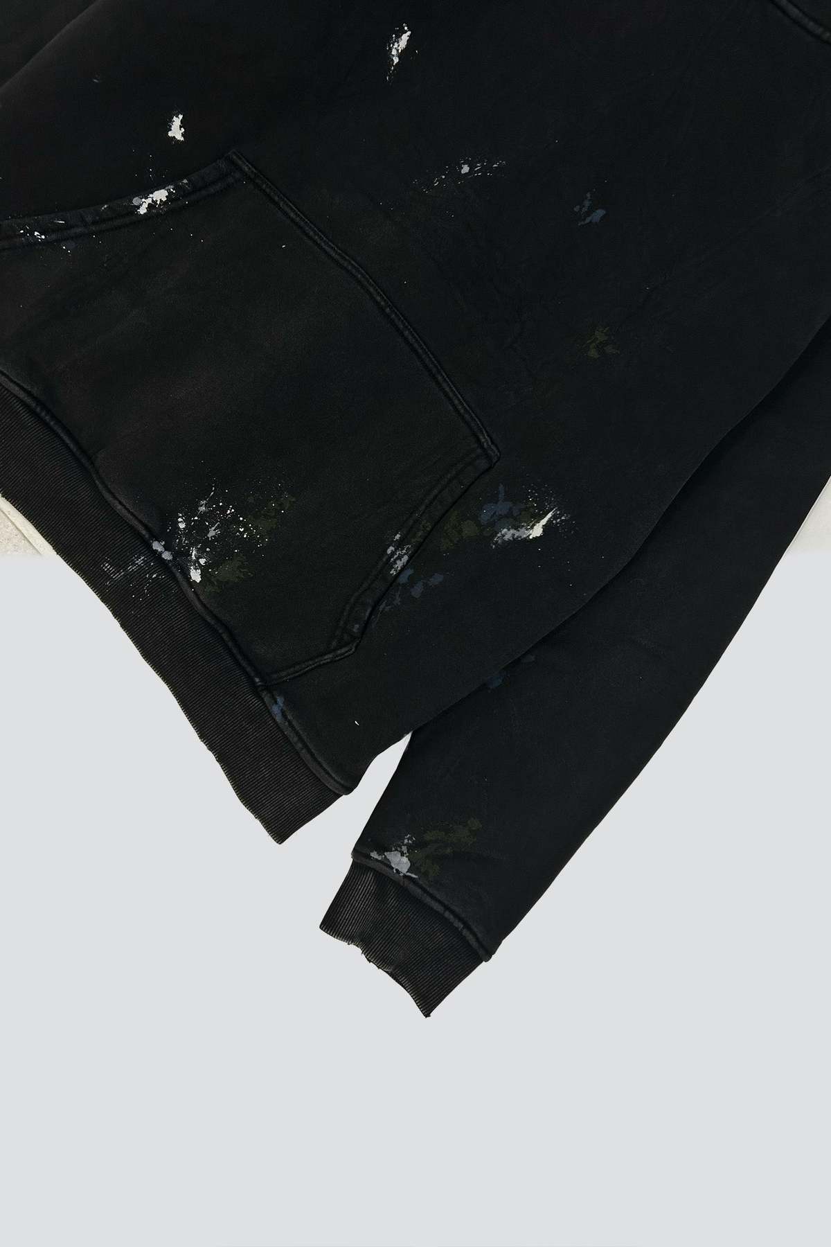 Assembly Black Painted Hoodie - Image 10 of 10