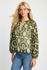 Caballero Miki Top in Loden Green Lace Blouse - Thumbnail 5