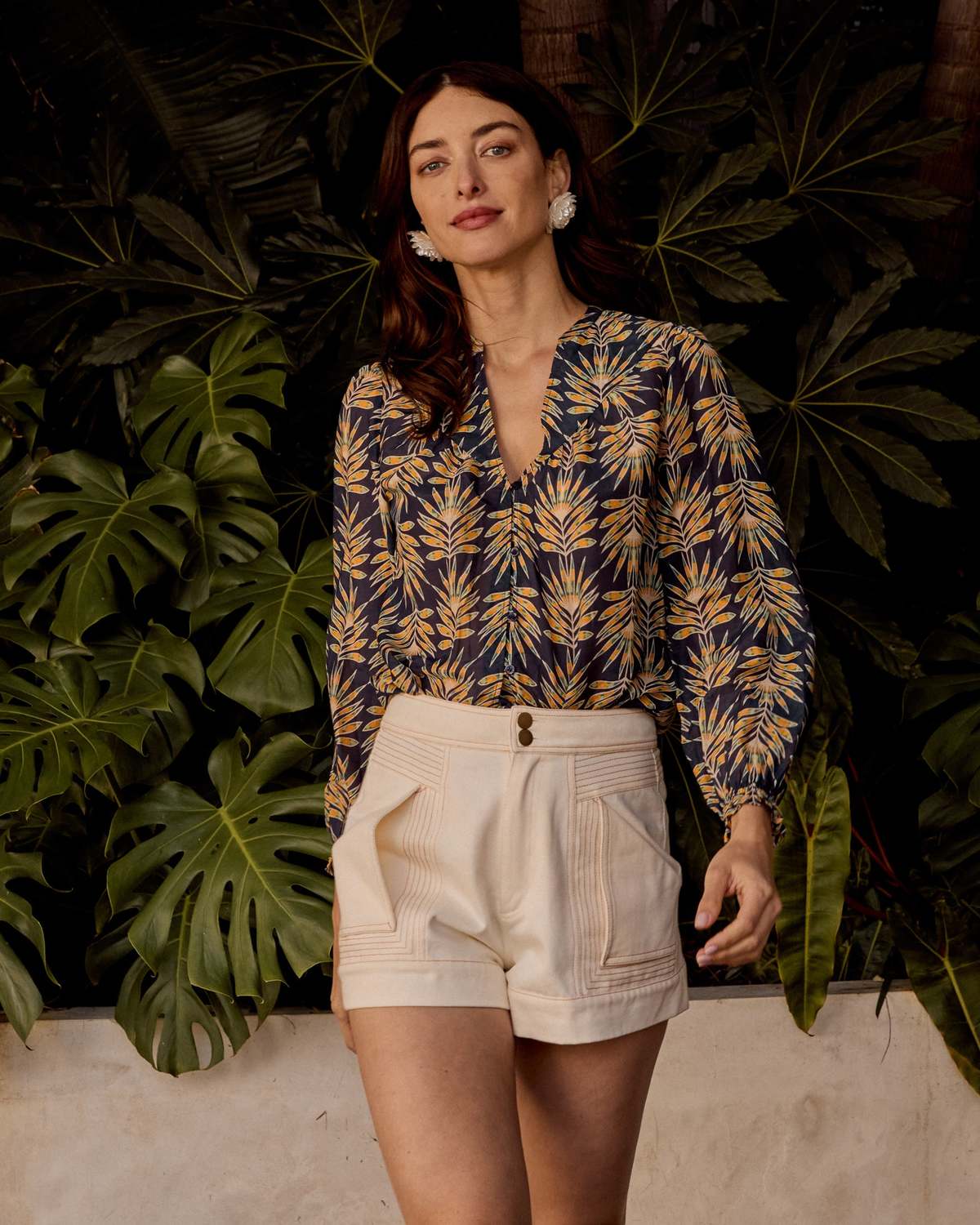 Caballero Sutton Top in Deco Plume - Image 1 of 6