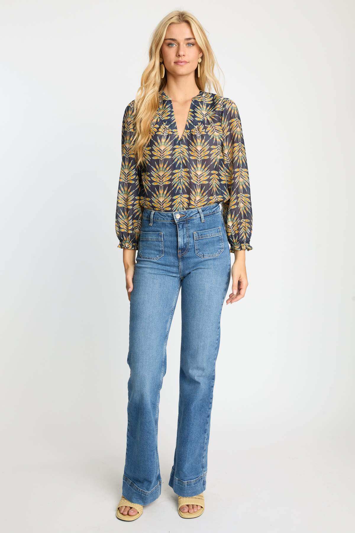 Caballero Sutton Top in Deco Plume - Image 4 of 6