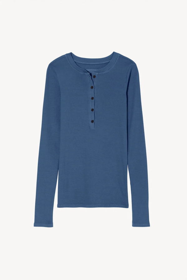 Nili Lotan Jordan Cotton Henley Top