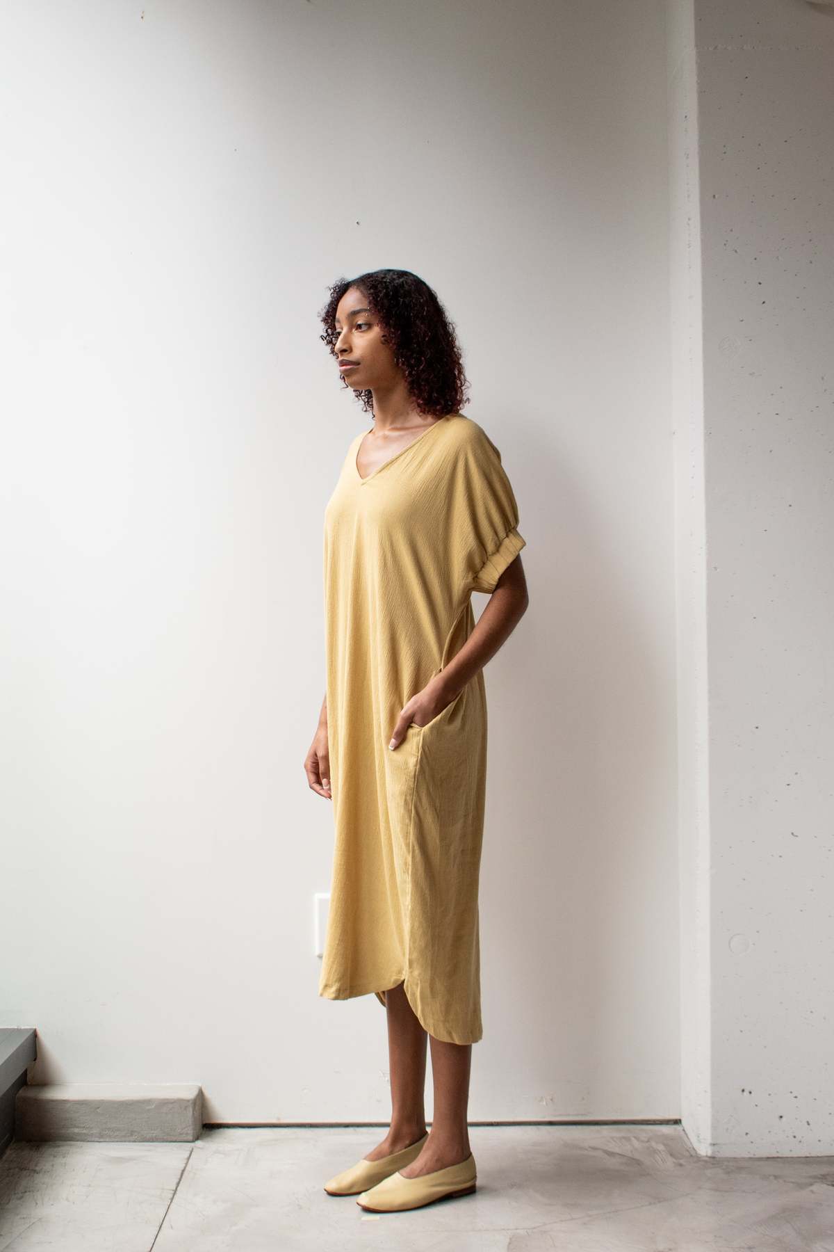 at Dawn. V-neck Relax Long Dress - Image 2 of 29