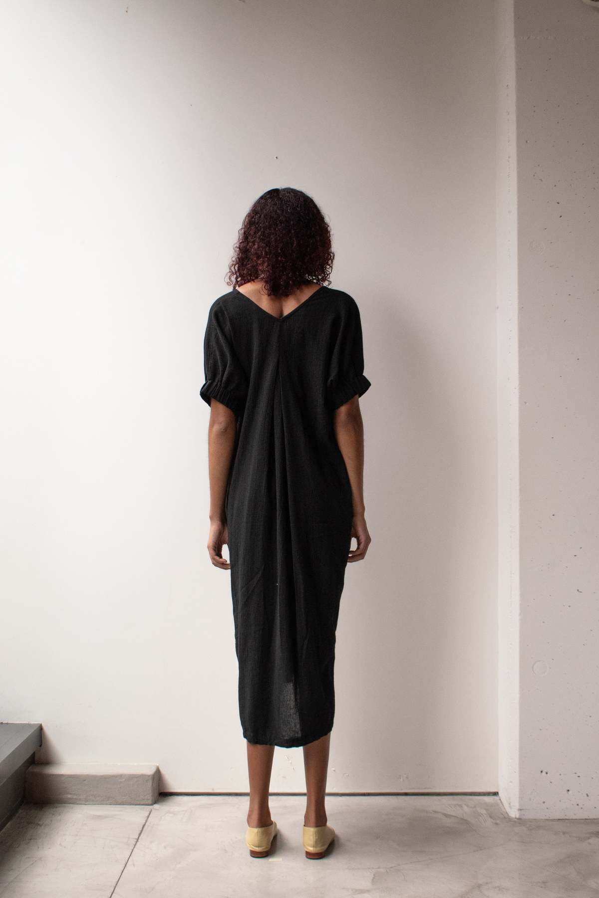 at Dawn. V-neck Relax Long Dress - Image 13 of 29
