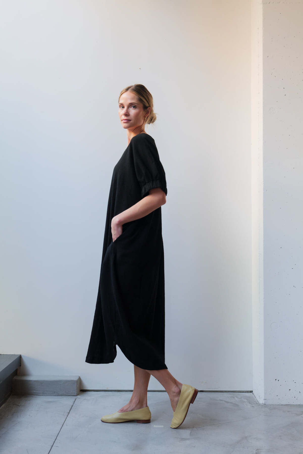 at Dawn. V-neck Relax Long Dress - Image 16 of 29