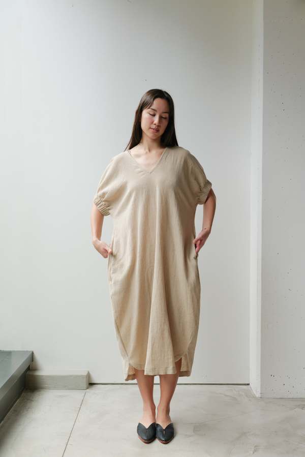 at Dawn. V-neck Relax Long Dress