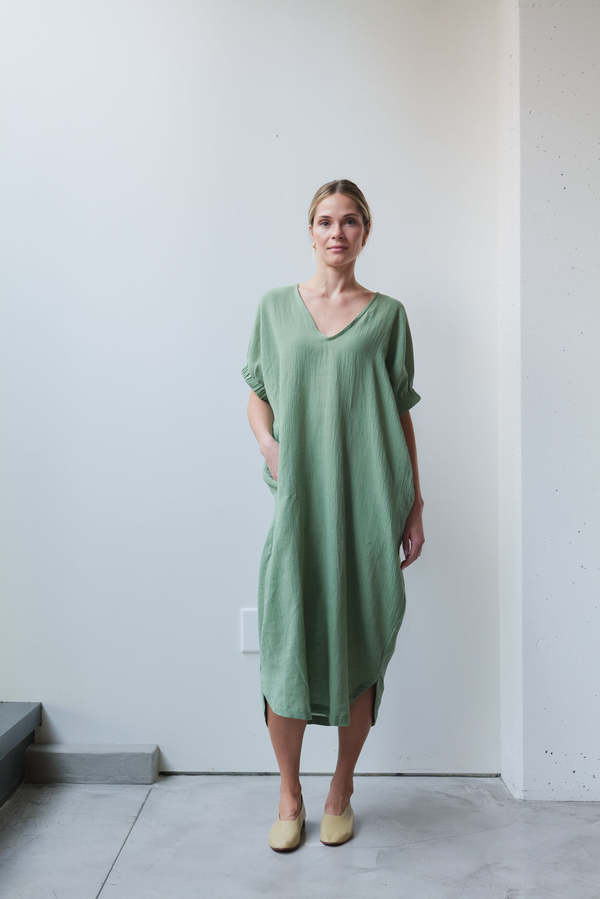 at Dawn. V-neck Relax Long Dress