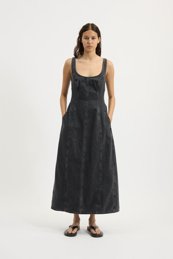 DALA Cocoon Bustier Hurricane Denim Dress