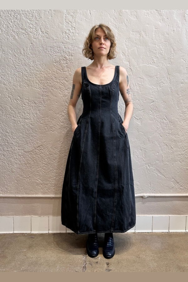 DALA Cocoon Bustier Hurricane Denim Dress