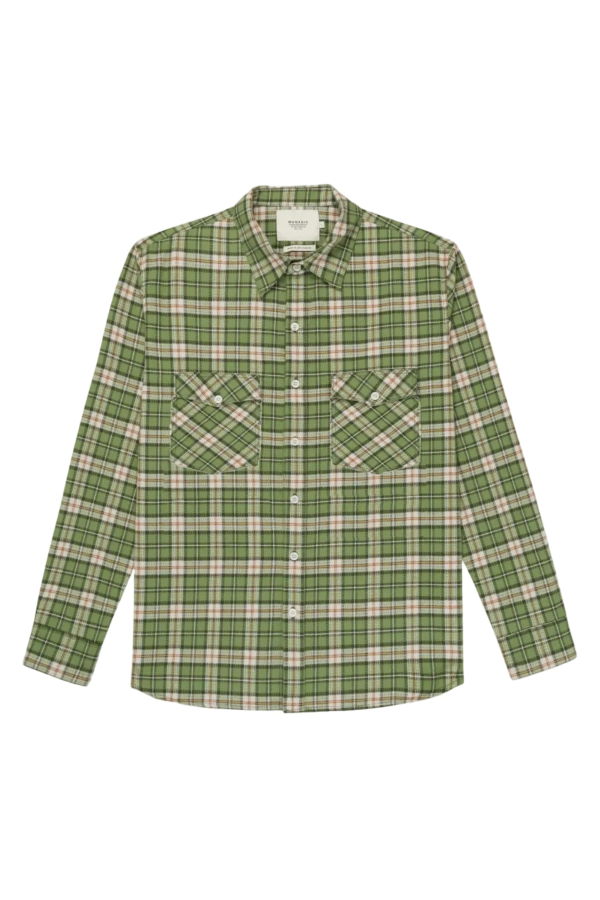 MONADIC Walker Check Shirt - Green