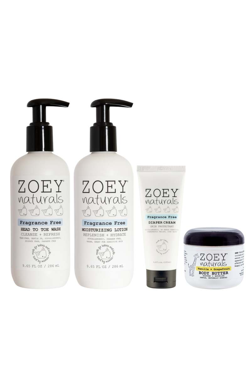 Zoey Naturals Gentle Baby Care Bundle Set