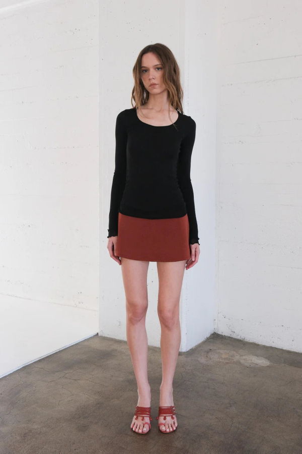 Geel Aria Mini Skort - Copper