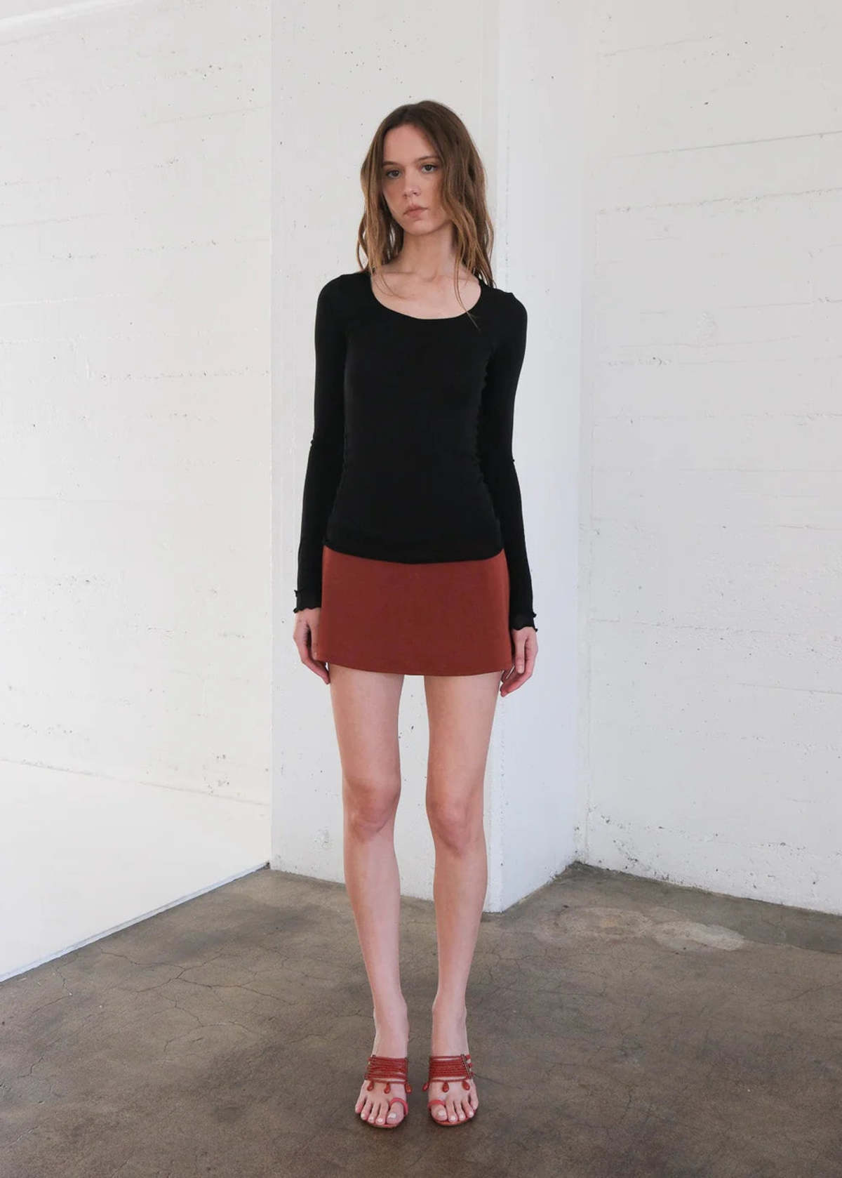 Geel Aria Mini Skort - Copper - Image 1 of 2