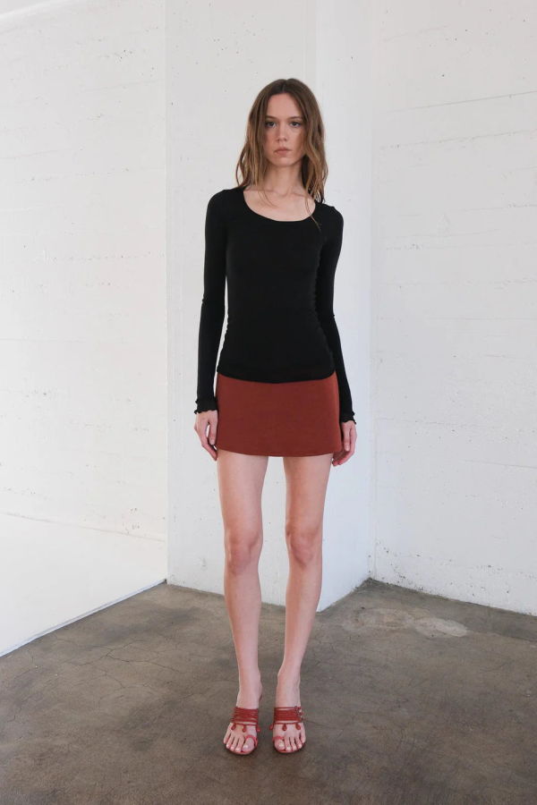 Geel Aria Mini Skort - Copper