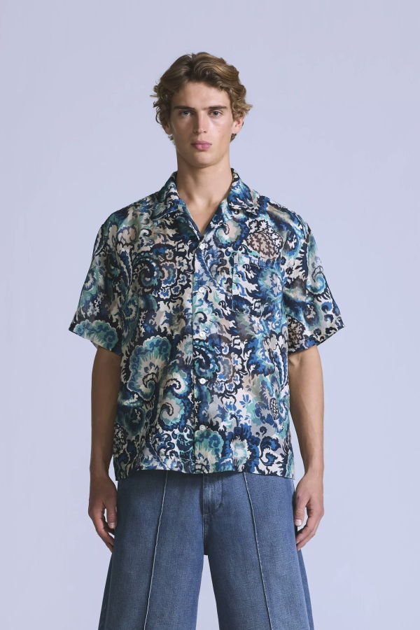 Levi's Blue Tab Camp Shirt Jacquard