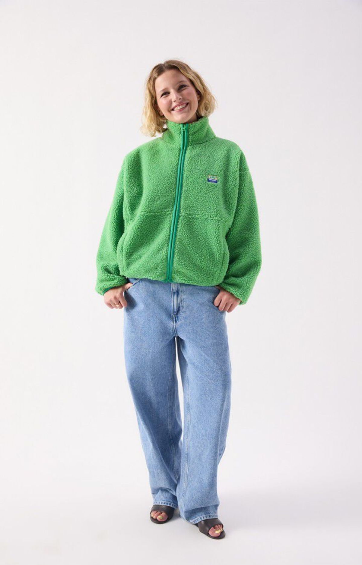 American Vintage Hoktown Zip Up Fleece Jacket - Palm Tree - Image 5 of 7