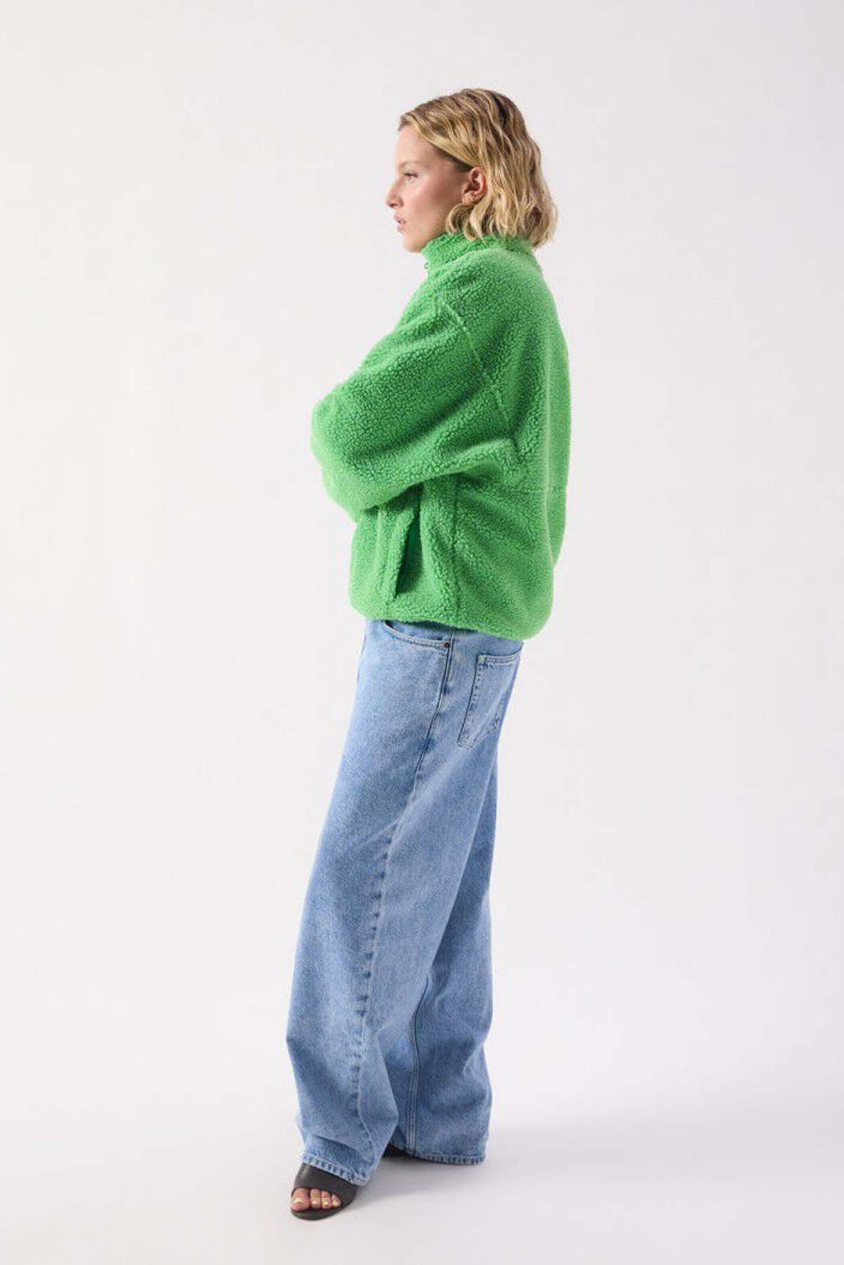 American Vintage Hoktown Zip Up Fleece Jacket - Palm Tree - Image 7 of 7
