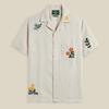 Portuguese Flannel Spring Embroidery Flowers Shirt - Thumbnail 2