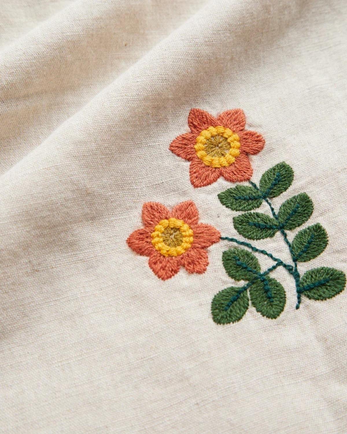 Portuguese Flannel Spring Embroidery Flowers Shirt - Image 5 of 7