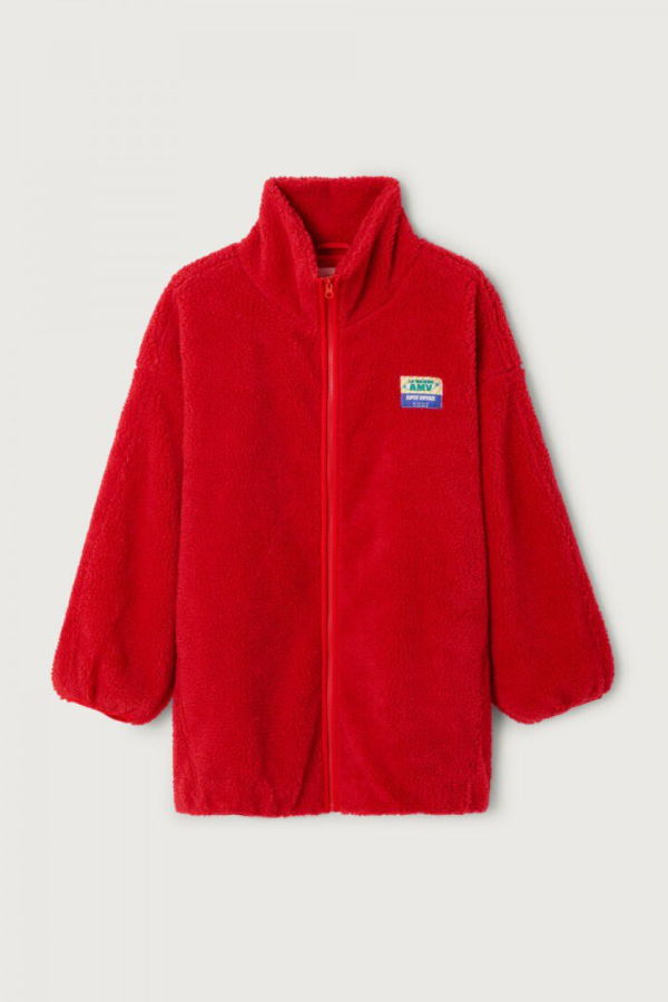 American Vintage Hoktown Long Zip Up Fleece Jacket - Love Love