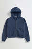 Asher Rosie Zip Hoodie Sweatshirt - Cadet Blue - Thumbnail 2