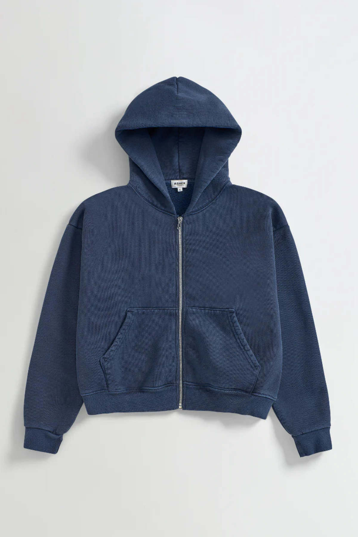 Asher Rosie Zip Hoodie Sweatshirt - Cadet Blue - Image 2 of 5