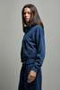 Asher Rosie Zip Hoodie Sweatshirt - Cadet Blue - Thumbnail 5