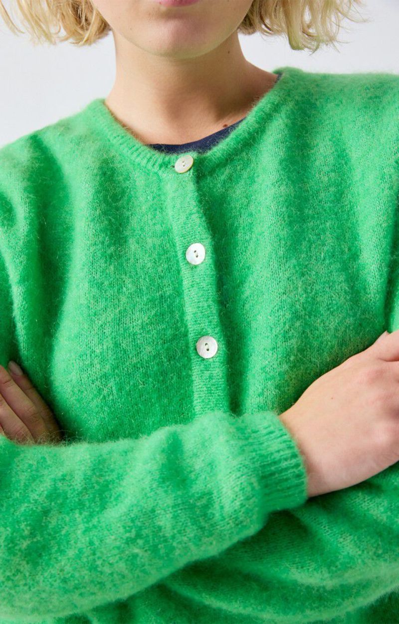 American Vintage Vito Cardigan - Garden Green