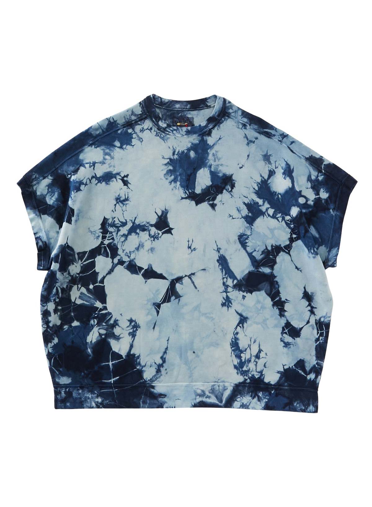 Blue Blue Japan Unisex Indigo Shibori French Sleeve T-Shirt - Image 1 of 8