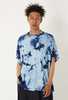 Blue Blue Japan Unisex Indigo Shibori French Sleeve T-Shirt - Thumbnail 2